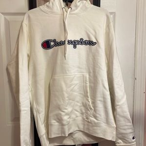 White champion hoodie